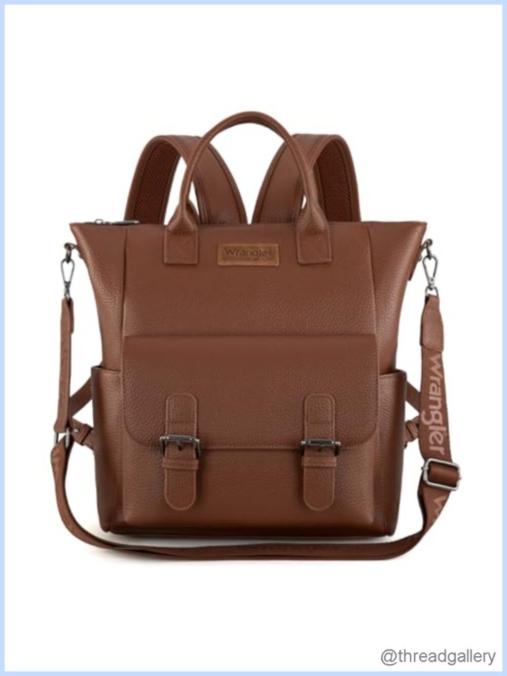 Faux Leather Convertible Backpack Purse Womens Travel Work Handbag